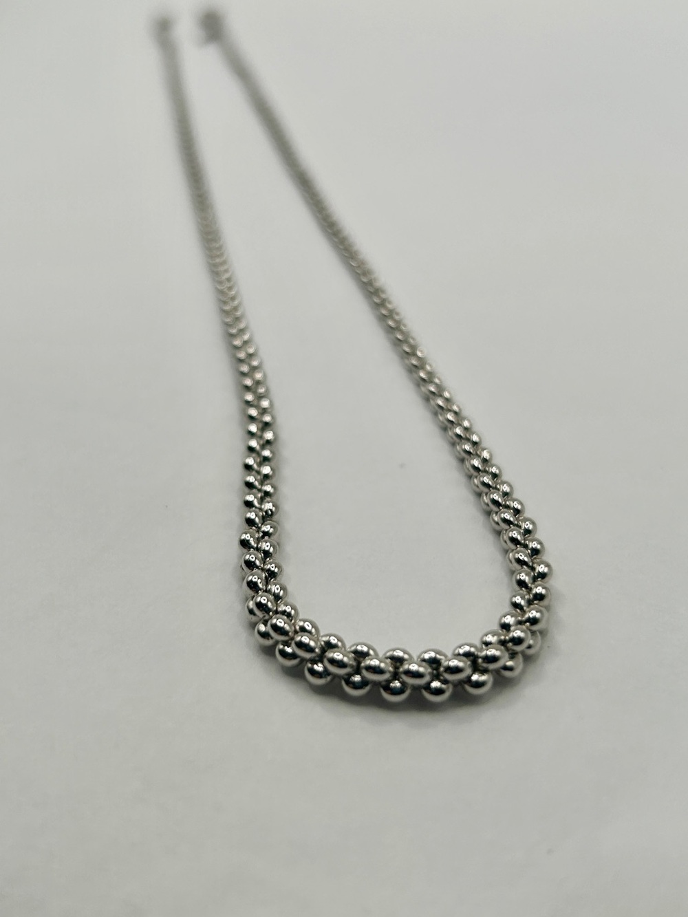 Monet Silver-Tone Double Beaded Chain Necklace - Women Jewelry - Picture 6 of 11